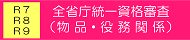 全省庁統一資格審査（物品・役務関係）